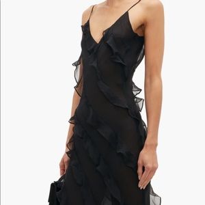 Rat & Boa Selena ruffled silk maxi dress